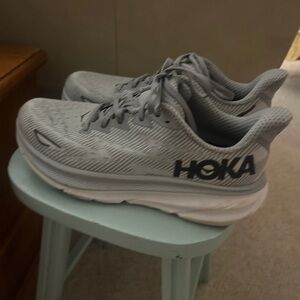 Hoka Grey Athletic Running Shoes